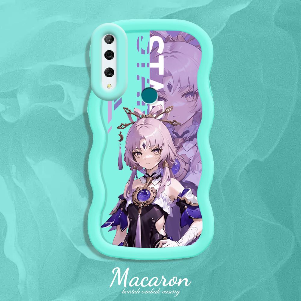 

Окрашенный узор Big Wave Edge Мягкий силиконовый материал Macaron чехол для телефона противоударный защитный резиновый чехол для iPhone Huawei Honor Infinix Tecno Tecno Pova 6 Neo синий