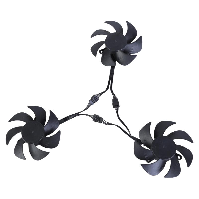 Graphics Card Cooling Fan For RTX3060 Video Card Optimaled Cooling 4Pin PLA09215S12H Quiet Fan 3PCS