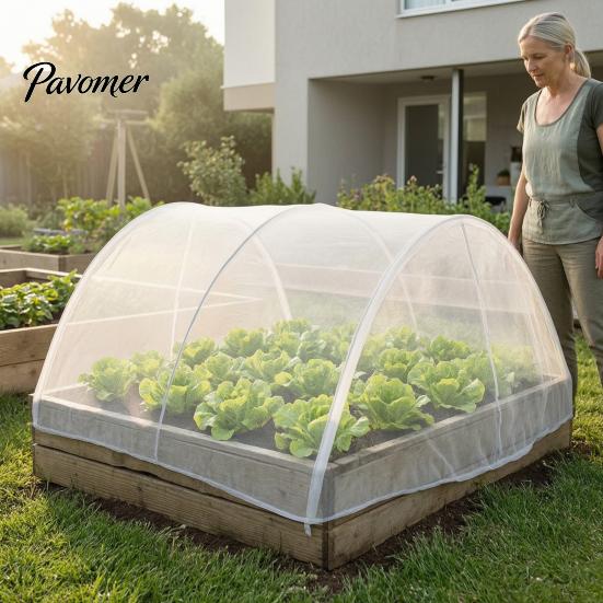 Insect Barrier Net Garden Netting for Raised Bed, Fine Mesh Bird, Vegetable Protection Cover & Pest, Heavy Duty Fruit Flower Plants