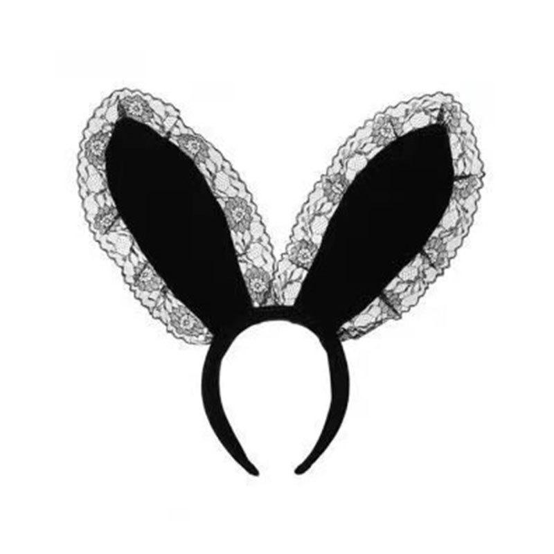 Set Lenjerie Milian Temptation: Mască de ochi din dantelă, Curea lanț de câine, Pălărie de poliție și Jucării amuzante pentru urechi