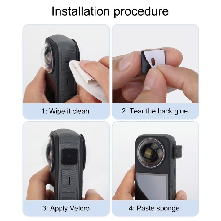 1 Set Sponge Microphones Cover Replacement Sponge Windscreen Windproof Windmuffs for 360 X3 X4 Action Cameras