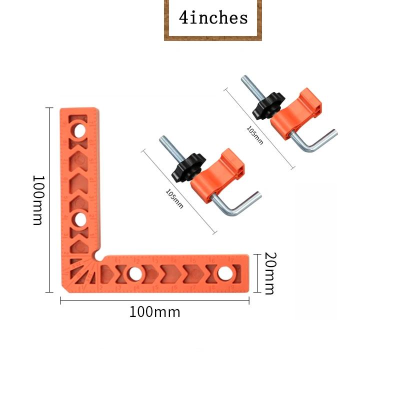 Cleme multifuncționale de localizare în unghi drept la 90° pentru prelucrarea lemnului Clip de fixare în formă de L Instrument de mână pentru poziționare în unghi drept auxiliar