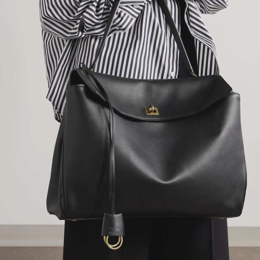 "A-Grade B's 2024 Rodeo Soft Leather Tote - Fashionable & Simple Large Handbag"