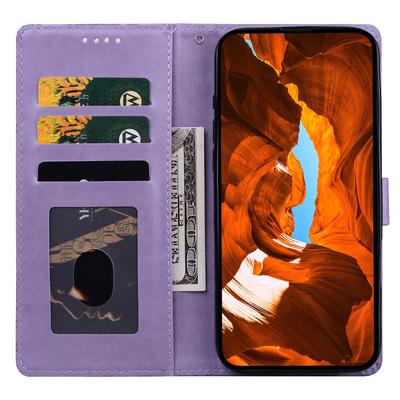 For Motorola Edge 60 Fusion 5G/Edge 60 5G Leather Case Imprinted Floral Pattern Wallet Stand Flip Phone Cover