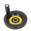Table Saw Handwheel 12mm Center Hole 100mm Outer Diameter with Revolving Handle for Lathe Milling Ma