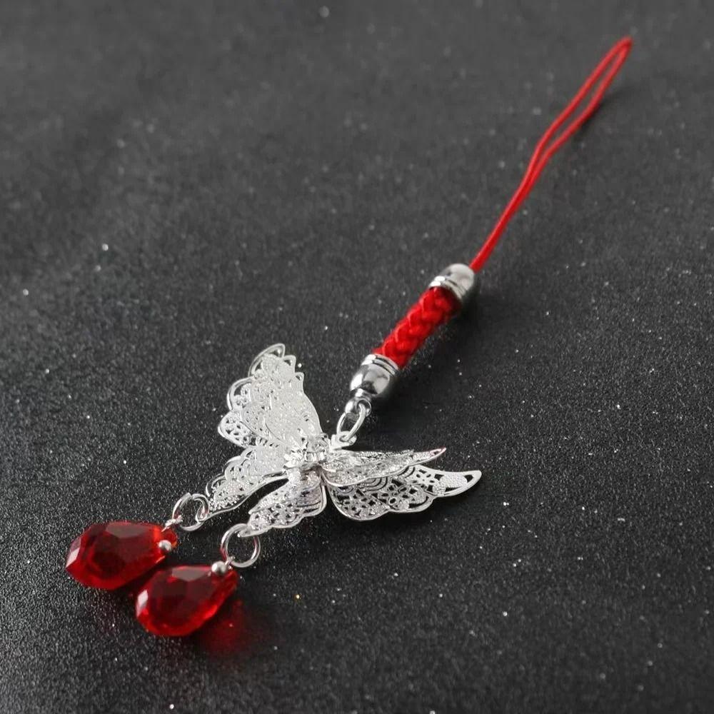 Heaven Official's Blessing Butterfly Phone Chain Hanging Rope Hua Cheng Lanyard  Cosplay