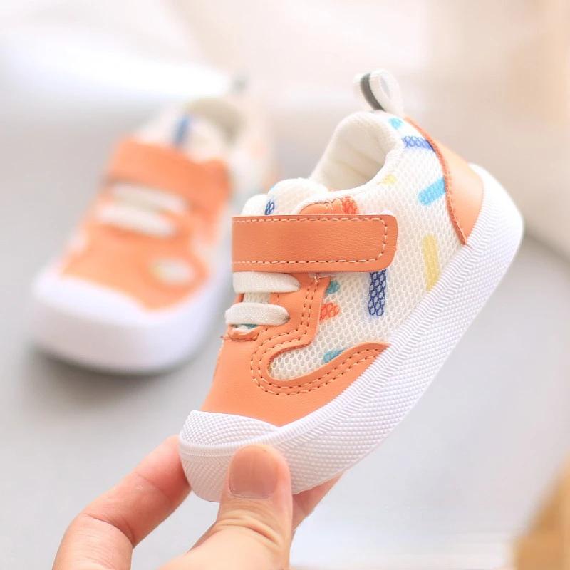 Детские прогулочные сетчатые туфли Кроссовки с мягкой подошвой Кроссовки для бега — фото 4