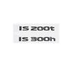 3D ABS Black Letter IS200 IS250 IS300 IS350 IS300h IS200t IS500 Emblem Car Trunk Logo Badge Accessories (IS200t)