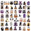 Halloween Cute Cat Stickers Pack Of 50 Waterproof Diy Decoration For Guitar Notebook Luggage