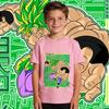 Dbs Broly Anime Print Cotton T Shirt for Boys and Girls Kids Casual Short Sleeve Tee Top Soft Breathable Summer Clothes