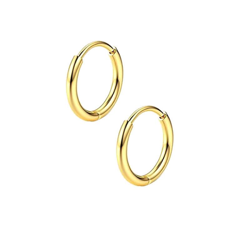 Stainless Steel Ear Barbels Ear Ring Star and Moon Ear Hoops Versatile Ear Pinning Accessories