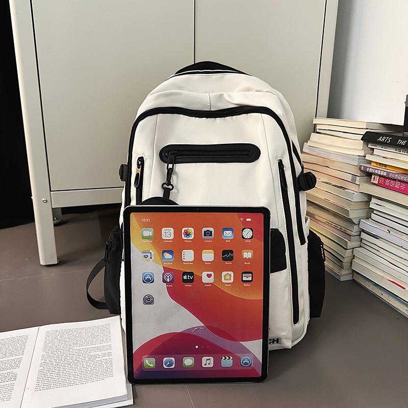 Double Shoulder Versatile Backpack for Students: Stylish, Casual, and Fresh Campus Design