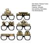 6/12 Stück Brillengestell Blickfang 2024 Frohes Neues Jahr 3D-Brillen Party-Requisiten