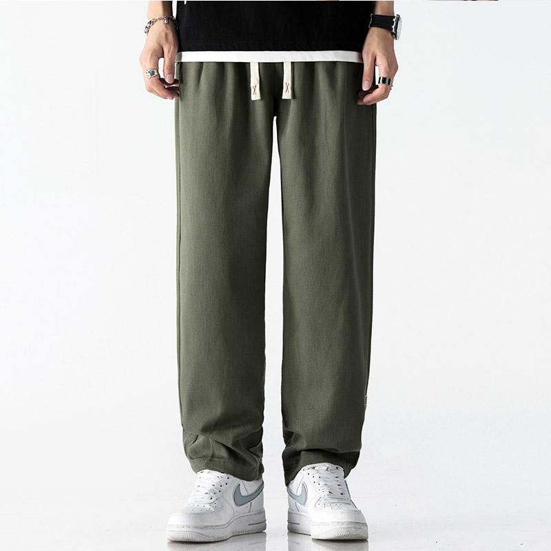 Men's Hong Kong Trend Brand Retro Loose Wide Leg Casual Pants