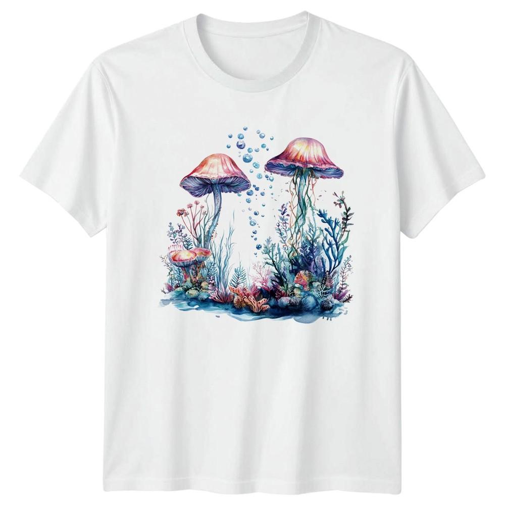 Fantasy Underwater Mushroom TShirt Ocean Wildlife Gift For Him And Her S