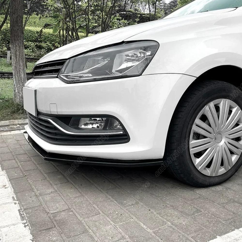 For Volkswagen VW Polo 6R 6C 2009 2010 2011 2012 2013 2014 2015 2016 2017 Front Bumper Lip Splitter Exterior Accessories BodyKit