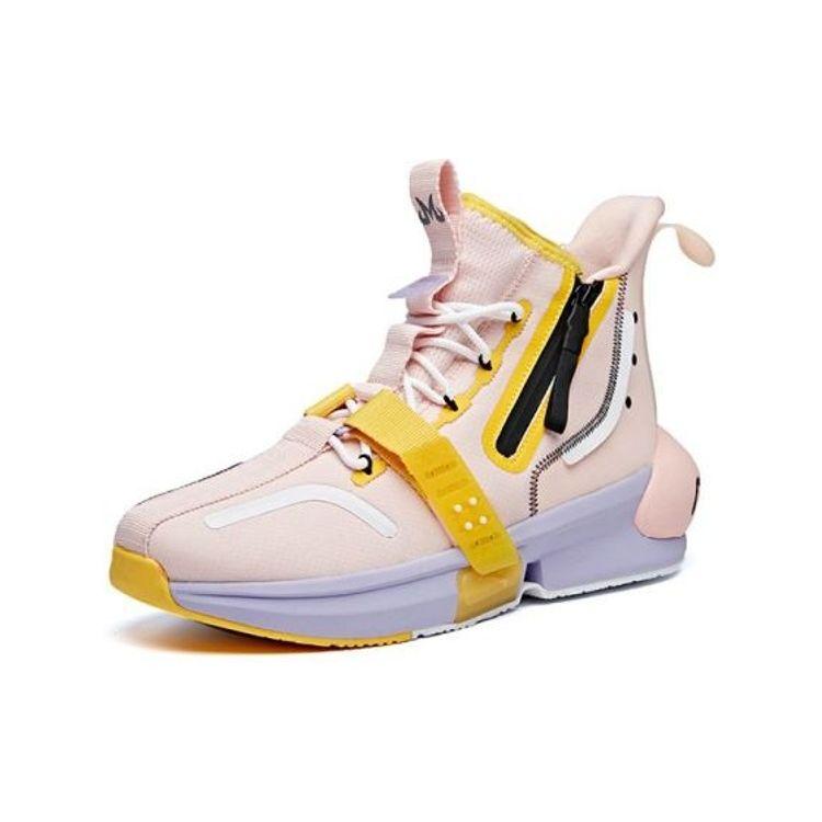 Anta Dragon Ball Super X  Buu Collaboration Majin Buu Zipper High-Top Basketball Shoes Men Sneakers Pink 112011619-6