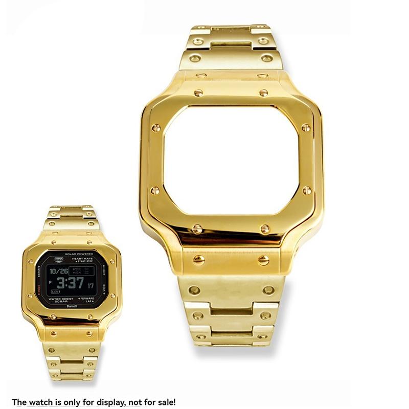 

Персоналізована модифікація ремінця DW5600 для Casio G-SHOCK DW-5600 GW-B5600 Корпус з нержавіючої сталі Браслет Ланцюжок для годинника Оболонка 5600 series