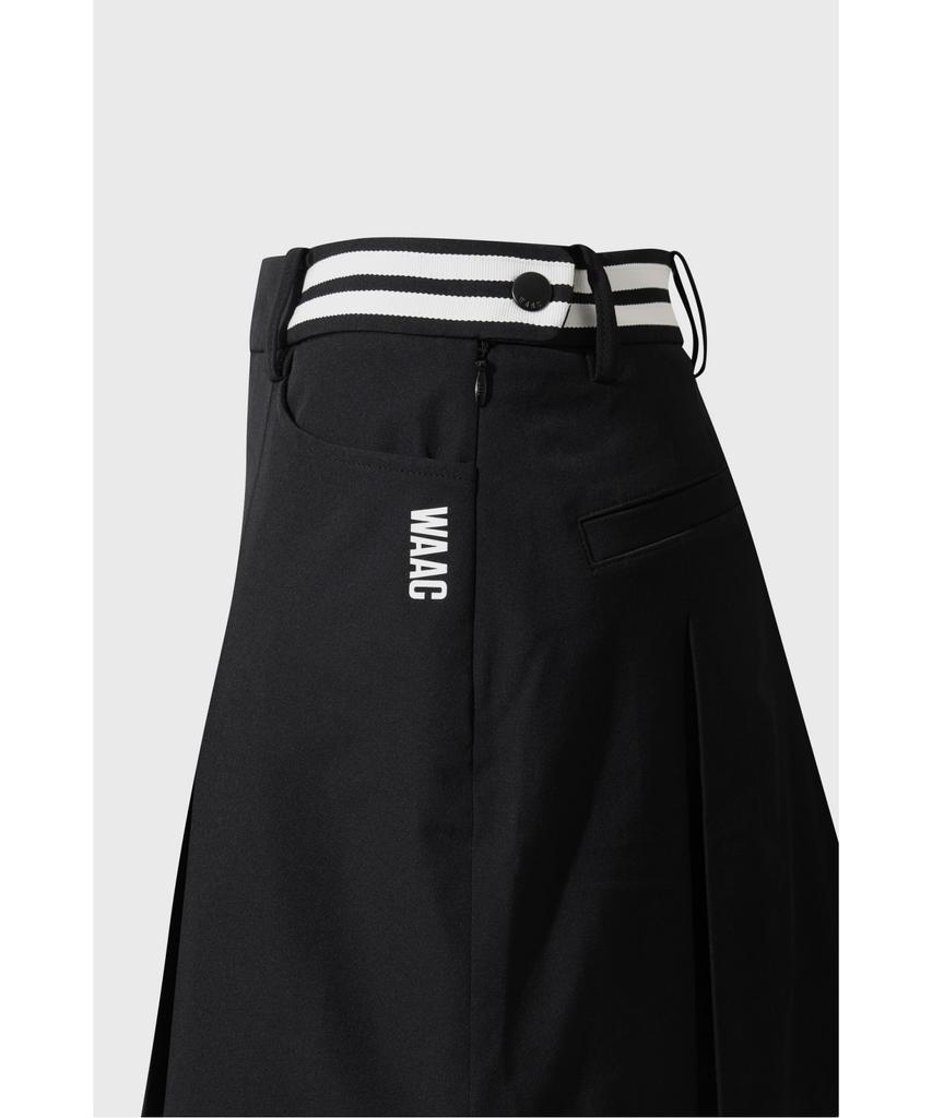 WAAC [Exclusive] Unbalanced Line Pleats Skort Wwkcm26901Bkx