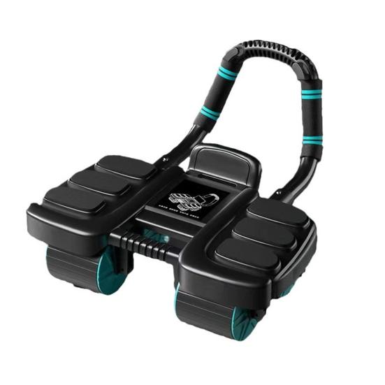 

Yousheng роликовое колесо для брюшного пресса с автоматической поддержкой локтя для мужчин и женщин, 4-колесный тренажер для мышц брюшного пресса, фитнес-оборудование чёрный