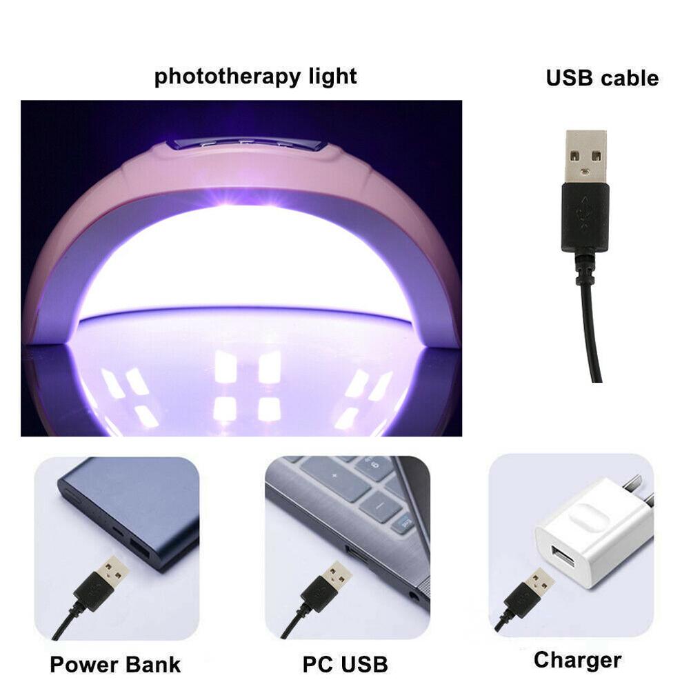 54W LED Nail Lamp UV Nail Dryers Phototherapy Nail Machine with Timer Nail Dryer Lamp
