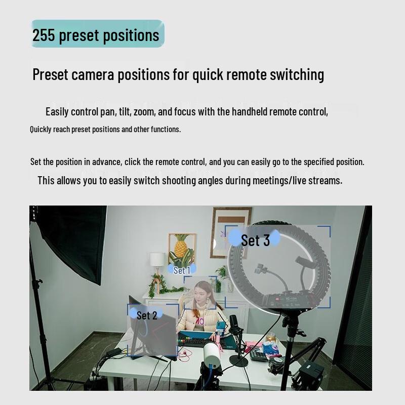 JiaShiYing 1080P PTZ Live Streaming Camera