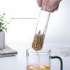 Clear Reusable Tea Strainers Cork Lid Tea Steeper Convenient Tea Filter Diffuser  Loose Tea