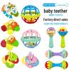 Soft Rubber Teething Rattle & Grasping Ball for Babies 0-12 Months