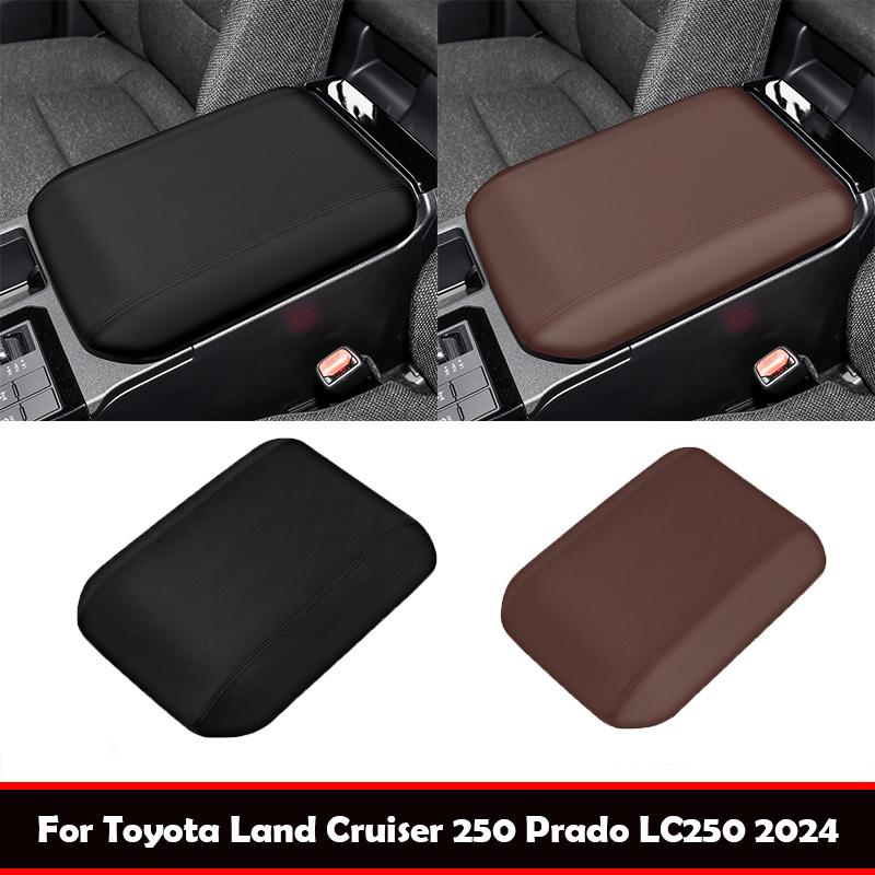 For Toyota Land Cruiser 250 Prado LC250 2024 2025 ABS Leather Center Console Armrest Box Cover Pad Anti-Scratch  Accessories