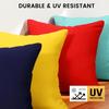 Premillow Outdoor Pillow Covers Set of 2, Decorative Farmhouse Waterproof Pillow Covers, Solid Linen Pillowcase Cushion Covers for Patio Garden
