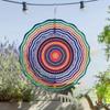 Vibrant 10 Inch Metal Hanging Wind Spinner Colorful Garden Decor Rotating Wind Chime for Outdoor Balcony Patio Perfect Gift for Family Friends
