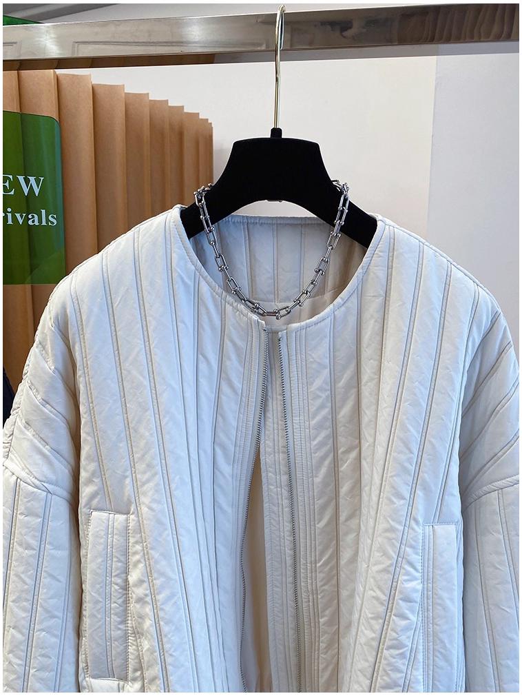 2025 Spring/Autumn Korean Chic Plus Size Quilted Loose Cotton Jacket for Women