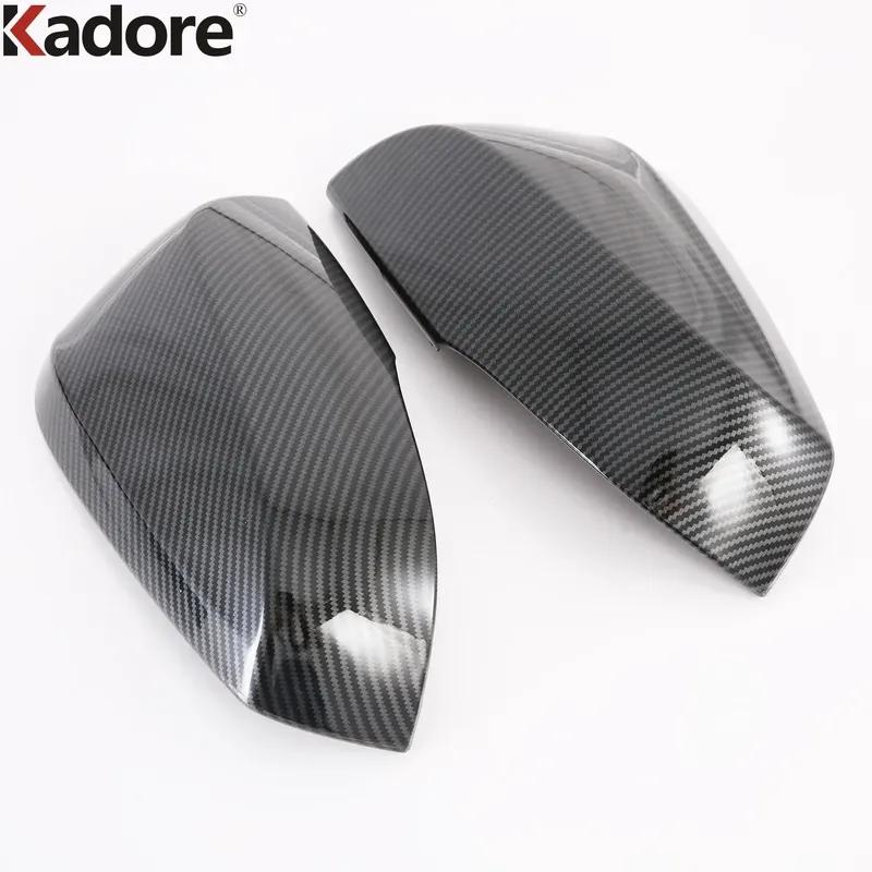For Toyota Corolla Cross - 2024 2025 Carbon Fiber Car Rearview Mirror Cover Trim Side Wing Mirrors Cap Accessories