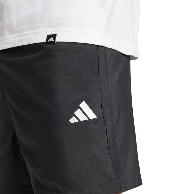 Adidas Essentials SL Woven Shorts for Men, KRG19 Black/White (JF1117) Size M