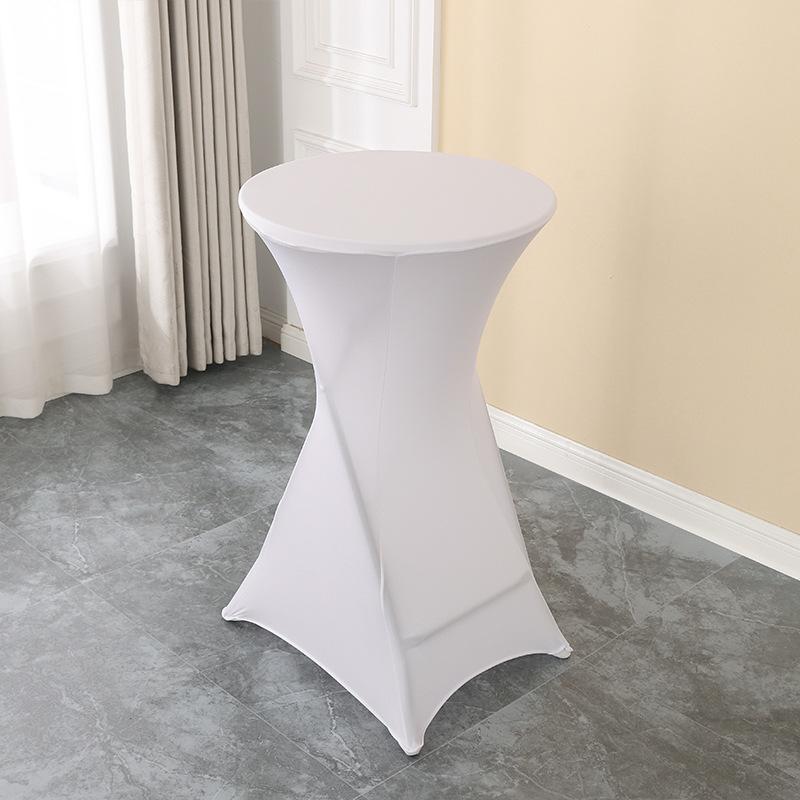 80*110CM(Durchmesser*Höhe) Cocktailtischbezüge Runde Stretch-Spandex-Tischbezüge Stoff, entworfen für DJ Bar Party Bankett Hochzeit