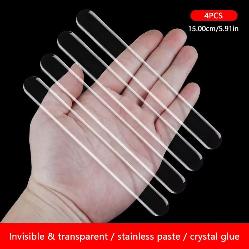 

SEAMETAL 4 шт. Прозорі захисні смуги на край дверей автомобіля від подряпин, накладки на бампер, планка, захисна наклейка на дзеркало заднього виду від зіткнень 15cm прозорий