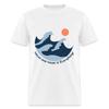 Ondas e Ventos é Tudo Camiseta Amante de Praia Oceânica Camiseta de Surfe Tamanho P-6GG
