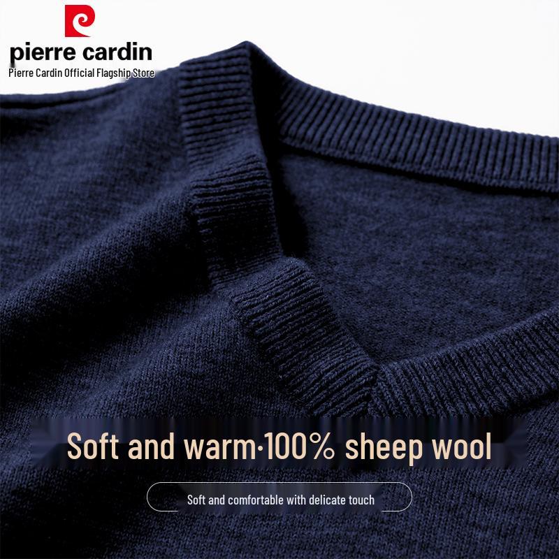 

Pierre Cardin Men s 100% Wool V-Neck Pullover Sweater 3XL
