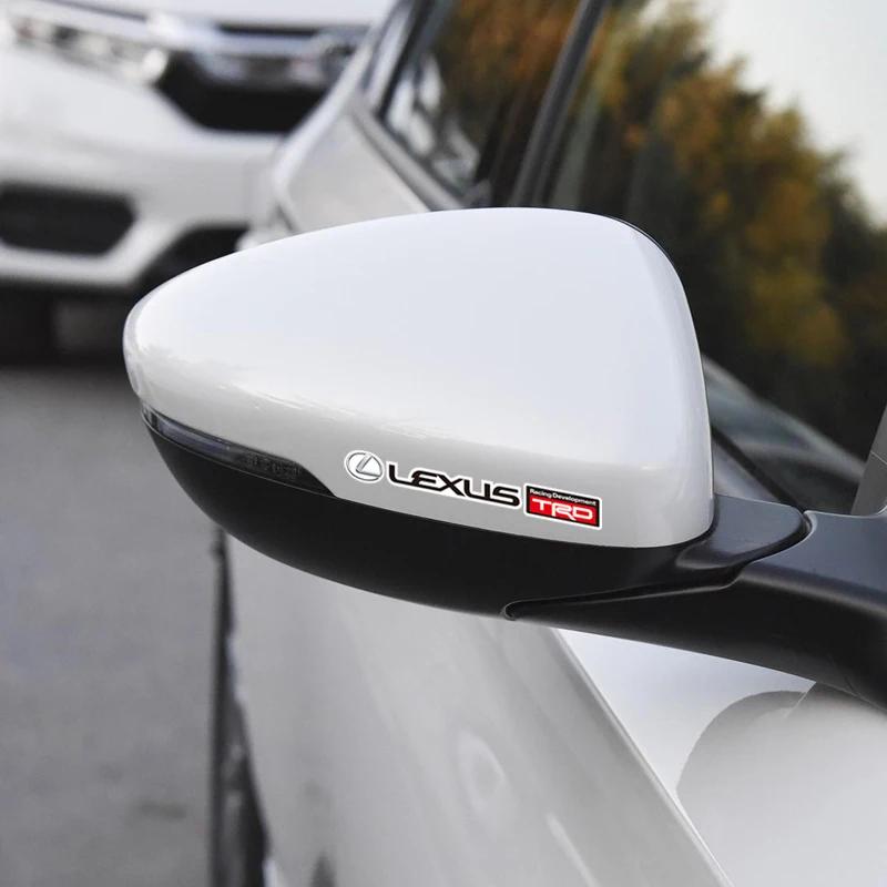 4 Stück Auto-Emblem-Aufkleber Rückspiegel Scheibenwischer-Aufkleber Zubehör für Lexus GS IS LS500h ES260 ES300h RX350h NX260 UX260 LM LC
