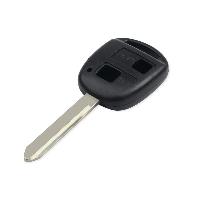 KEYYOU For Toyota Yaris Carina Corolla Avensis RAV4 Echo Camry Remote Key Shell Case Fob TOY47 Blade 2/3 Buttons With Rubber Pad
