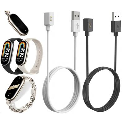 Mi Band 8 USB magnētiskā lādētāja vada nomaiņa Magnētiskās sūkšanas uzlādes vads Piederumi Rokas pulksteņa uzlādes kabelis Xiaomi Mi Band 8