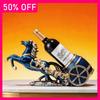 Collectibles Sculpture Chinese Luxury Carriage Wine Cabinet Decoration Creative Popular Animal Ornaments High End Wine Rack Gift