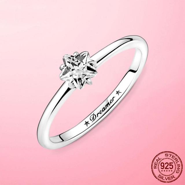 Pierścionek damski 2022 nowy srebro 925 błyszczące i polerowane linie palec serdeczny dla kobiet ślub biżuteria zaręczynowa prezent Anel