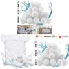 Water Filtration Media With White Fiber Ball For Pool And Aquarium Purification