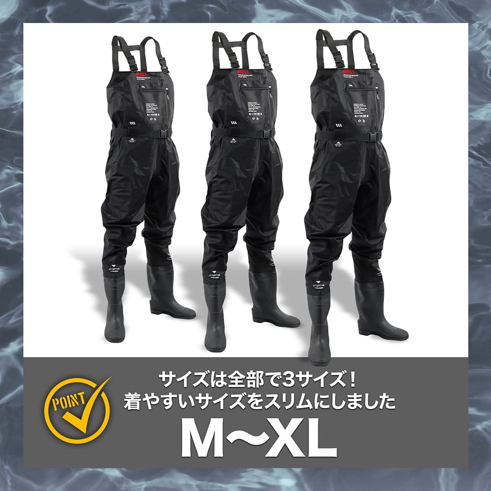 [DRESS] Radial Sole Waders Chest High Waders AIRBONE XL Slim Boots [Boots] 27~27.5