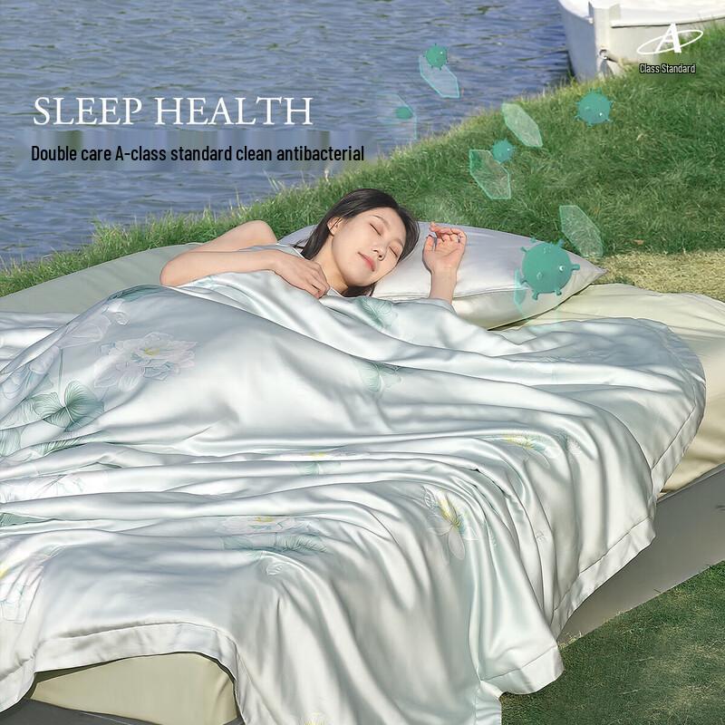 Mercury Home Textiles Mulberry Silk Tencel Cooling Summer Quilt