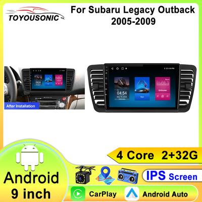 Radio Multimedia para Coche Android 2 Din para Subaru Outback 3 Legacy 4 2005-2009 Radio Estéreo para Coche Navegación GPS Inteligente Carplay