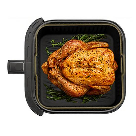 Square Silicone Air Fryer Liner Reusable Non-Stick Mat for COSORI 5QT/6QT Fits Square Baskets