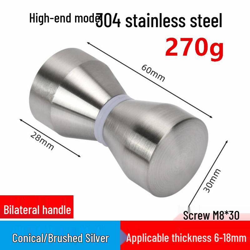 In-Stock Aluminum Alloy Single Hole Small Handle for Bathroom Glass and Sliding Doors