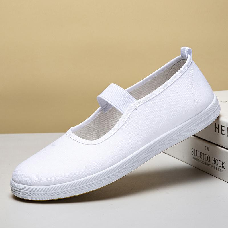 Shoes nurse shoes cloth shoes non-slip flats solid color casual shoes 40 2060₽